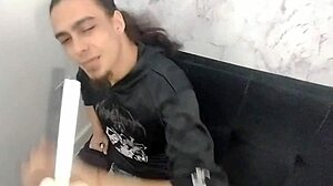 Amateur Stepsister Argues with Stepbrother Over Smoking, Strokes Cock, and Fucks Him