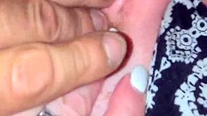 Pillow Play Outdoor With Ass And Tits