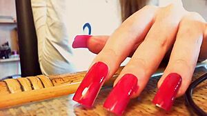 asmr long nails sexy hands video
