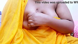 In The Indian Household, The Desi AUNTY Reveals Her BOOBS For The Mother-In-Law Role