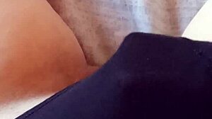 Gretala In Hairy Black Slip