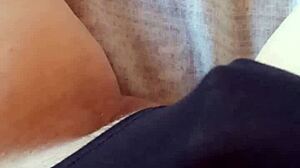 Gretala In Hairy Black Slip