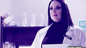 latina babe tries weird experiment with experienced woman