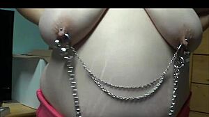 Double Pierced Wife Wearing Chains
