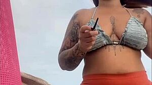 Swollen And Wet At Beach Ready For Cock