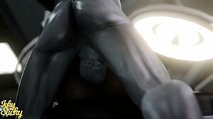 Huge Ass Female Robot Gets Plowed By Hung Alien Part 1