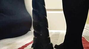 chubby fox solo bad dragon playing with cum lube