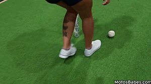 Big Tit Brunette Teen Alice Thunder Sucks And Fucks Huge Dick During Baseball Practice