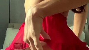 I crossdress in fishnets for solo video call, showing pussy and cock, but with errors