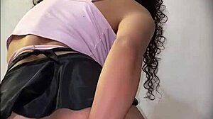 Latina Model Buys Toy