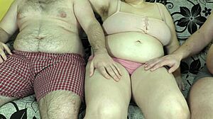 Cuckold Husband Leaves BBW Wife with Pervert Friends for Breeding