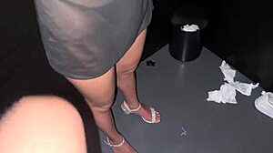 Amateur anal creampie in swing, with gaping asshole, farting, and intense orgasm inside tight ass