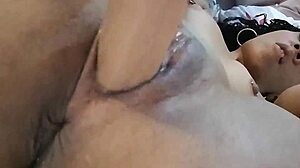 hot girl with wet creamy pussy getting fingered