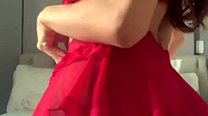 I crossdress in fishnets for solo video call, showing pussy and cock, but with errors