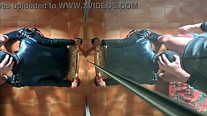 I am chairtied, and he fucks my face until cum in mouth.