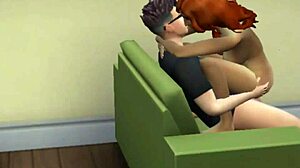 Detailed Sex with Redhead Slut Featuring Anal, Assfucking, Bent Over, Blowjob, Cowgirl, Doggystyle, Pussy, Riding, and Small Tits