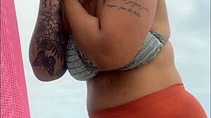 Swollen And Wet At Beach Ready For Cock