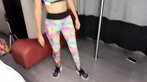 bella prima moves ass in leggings for fucking.