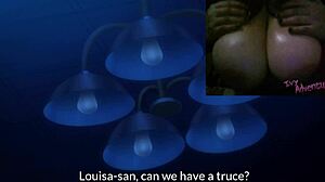 Hot Chubby Girl with Big Tits Watches Creampie in Cosplay