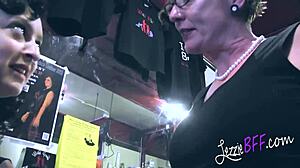 Dom MILF toys with newbie