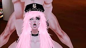 sexy policewoman gets her ass fucked hard