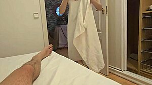 POV My Girlfriend Comes Out Wet from Shower, Wants Hard Fucking Until Orgasm!