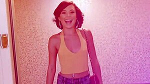 Teamskeet newbie redhead lumi ray bounces on big dick first time on camera