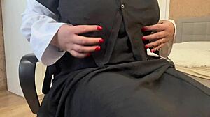 The Arab MILF Expresses Her Desires with Dirty Talk While Masturbating