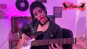 nana cosplay deep throats and rides thick cock