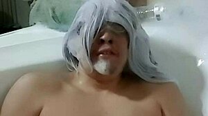 Cyno Enjoys Solo Bubble Bath Fun in Cosplay