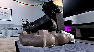 black thot stretched wide by bbc