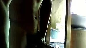 Solo session with big black cock