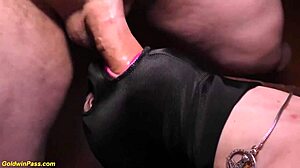 Gundula Pervers Endures Deep Masked Hole Group Fucking With Choking