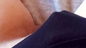 Gretala In Hairy Black Slip