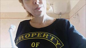 Brushing Teeth Is Important And Chantal Loves To Fill Her Mouth With Toothpaste