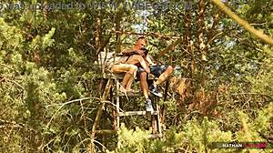 Hot Brunette Gets Rough Anal In Forest