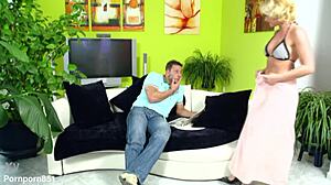 Blonde milf caty campbell riding cock with big ass enthusiasm!