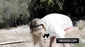 Blonde teen slut kyle mason only takes anally to keep her virginity