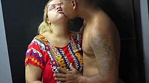 Fat latina fucking her stepbrother