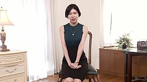 first time married woman mai yoshine masturbates and sucks cock