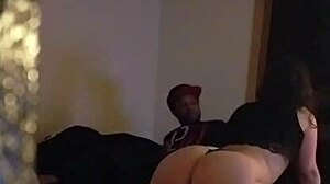 amber warms up rookie cameraman with her slutty tongue and cock skills in homemade interracial fun