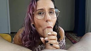 hot girl sucks dads big cock before bed