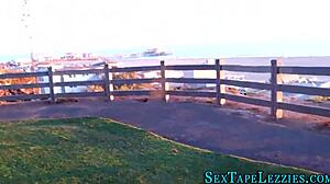 Blonde lesbians finger wet cunt