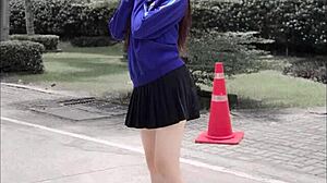 I watch these horny thai students in a jerk off challange