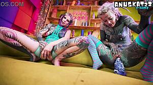 Alternative Girls Trying Out Crazy Toys And Playing With Their Asses!