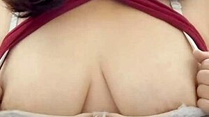 Chubby Mature Woman Strips Big Boobs for Online Fans