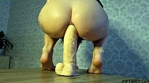 Young Step-Mom Trains Her Ass With A Fist!