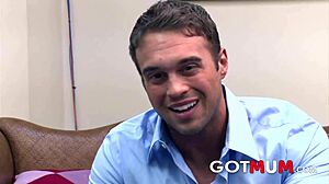 Milf Candice Fucks At Office Interracial