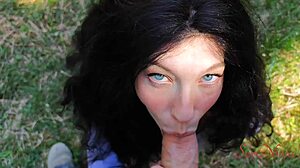 lost influencer temptingly agrees to suck my dick for freedom from the woods