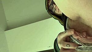 Crossdressing Morning Jerk Off On Pussy